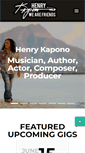 Mobile Screenshot of henrykapono.com